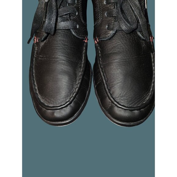 Lacosta Deck Minimal Black & Red Sneaker Shoes Men Size 9 - Picture 7 of 12